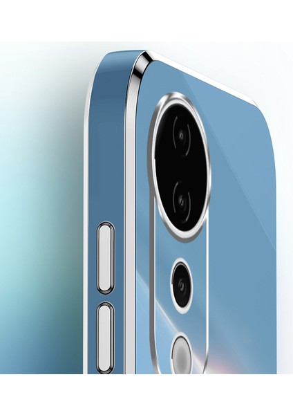 Xınlı Vivo S19 Pro 5g Kickstand Kılıf Galvanik Yumuşak Tpu Telefon Kılıfı-Mavi (Yurt Dışından)