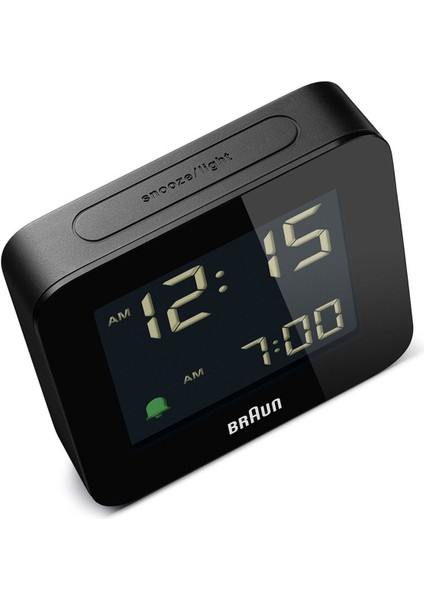 Şık Siyah Dijital Alarmlı Masa Saati Renkli Ekran ve Fonksiyonlar fırsatları