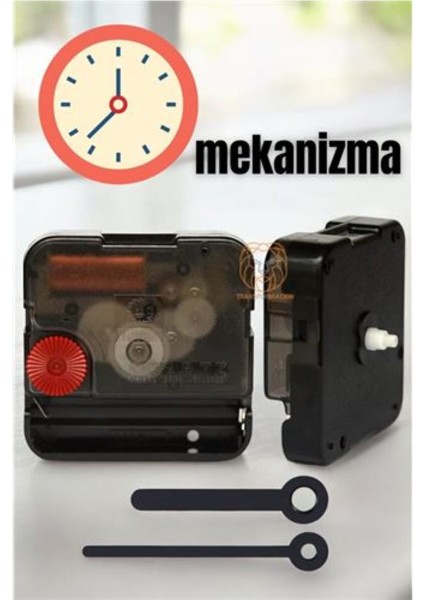 Siyah Duvar Saati Mekanizması, Sessiz ve Şık Tasarım
