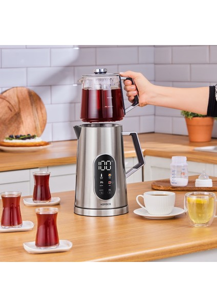 Cool Touch 1503 Dijital Çift Cidarlı Çay Makinesi Inox