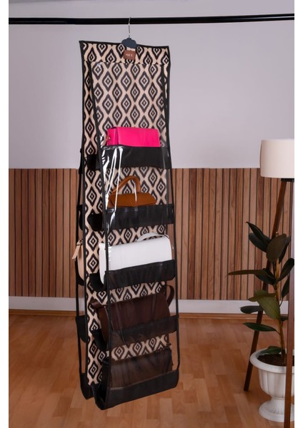Çanta ve Ayakkabı Düzenleyici 10 Cepli Keçe Kumaş 37 x 125 cm indirimleri
