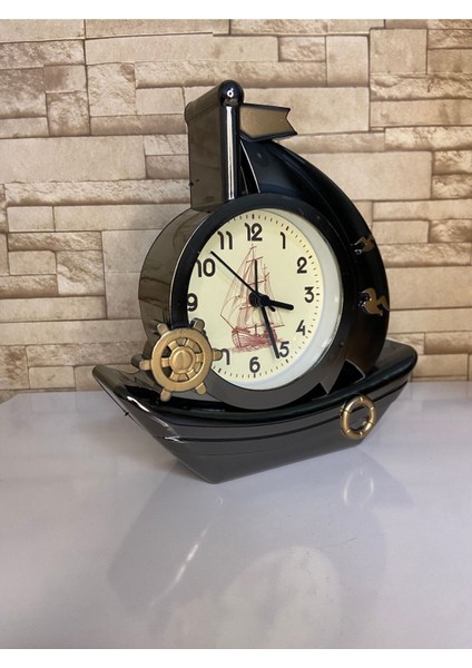 Özel Tasarımlı Yelkenli Çocuk Odası Masa Saati, Alarm Özelliğiyle Güzel Sürpriz fiyatları