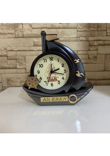 Özel Tasarımlı Yelkenli Çocuk Odası Masa Saati, Alarm Özelliğiyle Güzel Sürpriz fırsatları