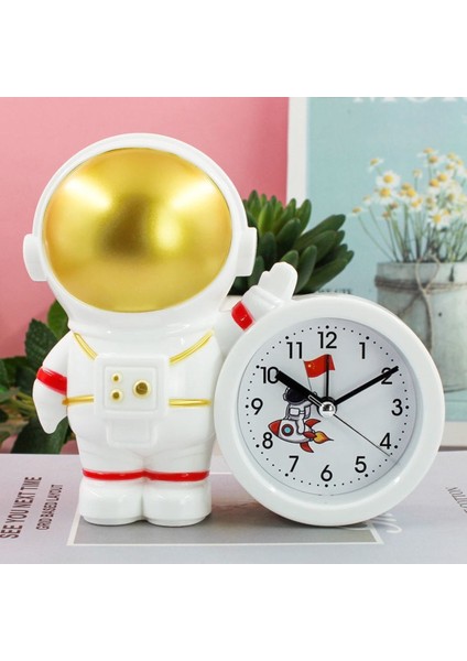 Yaratıcı Astronot Temalı Masa Saati, Şık ve Modern Tasarım