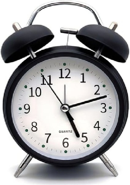 18CM Büyük Boy Metal Alarm Saati, Siyah, Nostaljik ve Yüksek Kalite fiyatları