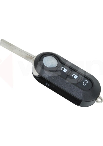 Kontak Anahtar Kumanda Koruyucu Kilif Silikon Fiat Doblo Ducato Punto Fiorino 3 Butonlu Siyah Drstr
