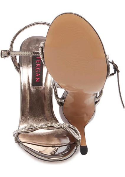 Platin Vegan Kadın Abiye Ayakkabı - K24Y1AY67224-O58