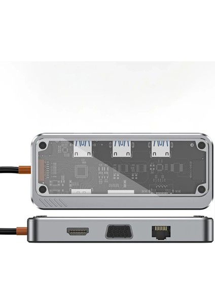 Dönüştürücü 10IN1 Hub SW10V - Gri Drstr