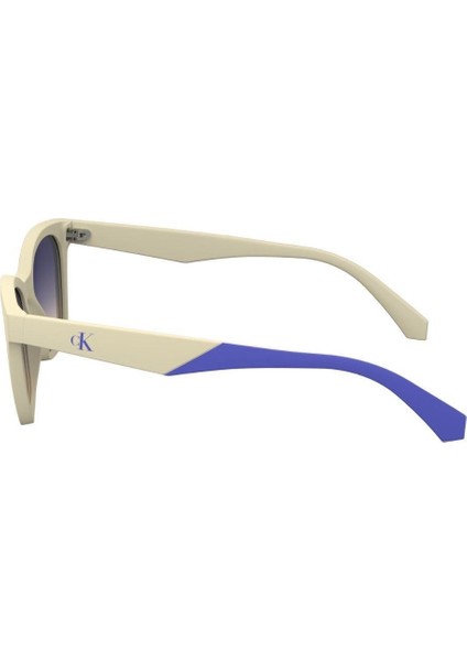 CKJ24303S 100 47 Çocuk Oval Bej Kemik Güneş Gözlüğü modelleri