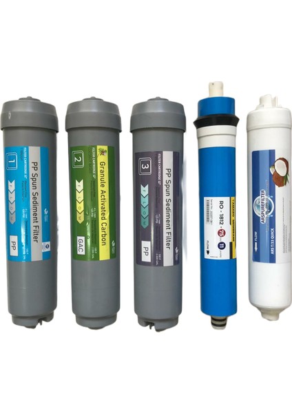 Su Arıtma Kapalı Kasa Cihaz Pompalı 5 Filtreli 5 Aşamalı Beyaz indirimleri