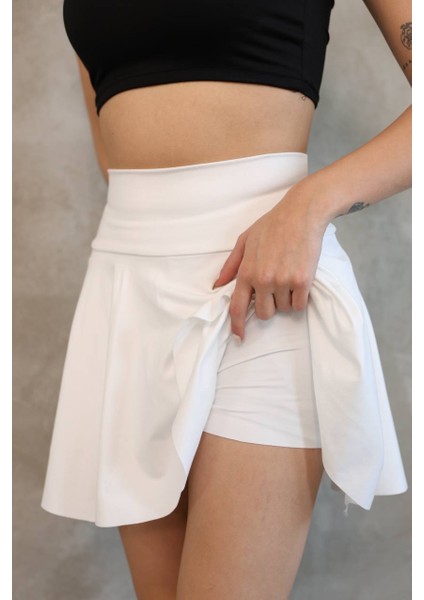 Şortlu Etek Tulum Büstiyer Beyaz Takım fiyatları