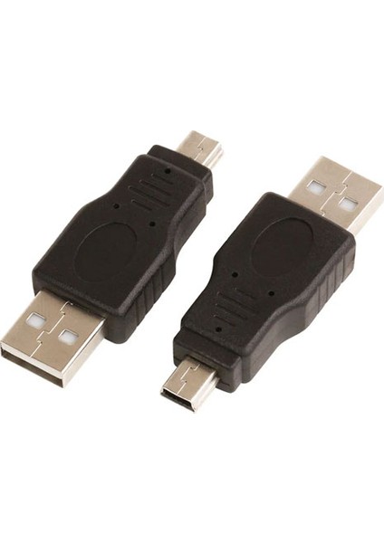 Mini USB Erkek - Mikro USB Erkek Çevirici 2'li Adaptör Set
