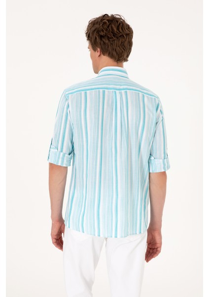 Erkek Aqua Gömlek Desenli 50306331-VR007 indirimleri