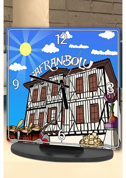 El Işçiliği Safranbolu Temalı Masa Saati, Şık ve Zarif Tasarım