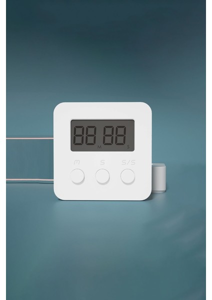 Mini Dijital Zamanlayıcı, Elektronik Mutfak Saati, Beyaz, Kompakt ve Kullanışlı fiyatları