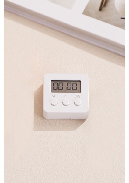 Mini Dijital Zamanlayıcı, Elektronik Mutfak Saati, Beyaz, Kompakt ve Kullanışlı modelleri