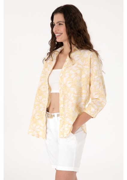 Kadın Açık Haki Gömlek Desenli 50299572-VR183 modelleri