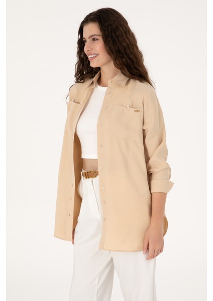 Kadın Taş Gömlek Desenli 50299571-VR049 modelleri