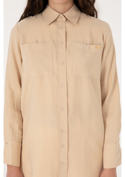 Kadın Taş Gömlek Desenli 50299571-VR049