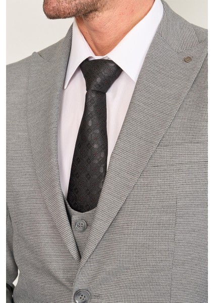 Kagi Gri Erkek Pamuk Polyester Sparta Yelekli Takım modelleri
