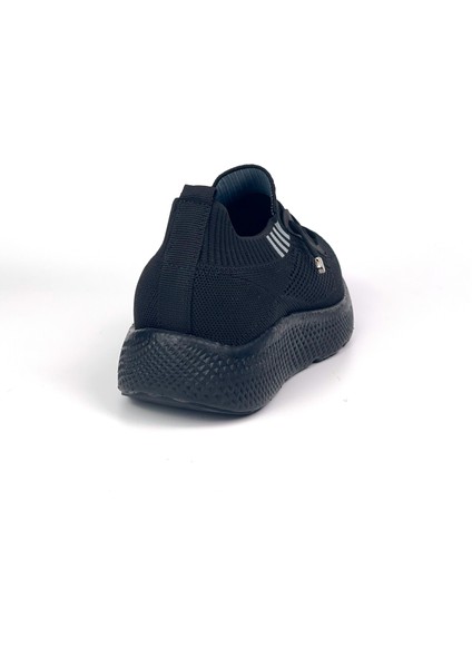 Kadın Siyah Çok Hafif Triko Günlük Rahat Ortopedik Terletmeyen Spor Sneaker Ayakkabı indirimleri