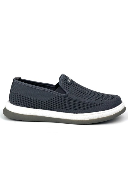 Erkek Gri Çok Hafif Triko Bağcıksız Esnek Hafif Günlük Casual Sneaker Spor Ayakkabı fırsatları