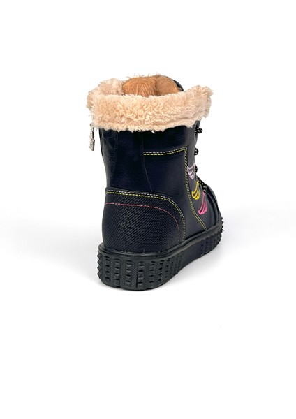 Kız Çocuk Siyah Içi Kürklü Termo Taban Suya Soğuğa Dayanıklı Günlük Rahat Bot modelleri