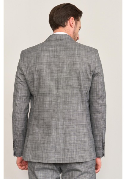 9120 Erkek Mono Yaka Slim Fit Takım Elbise Antrasit indirimleri
