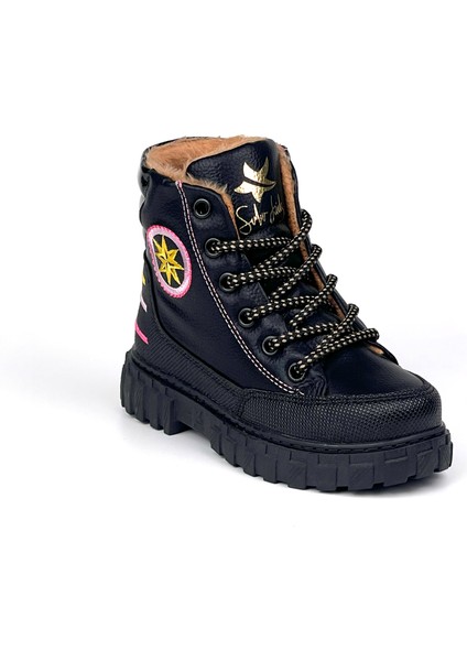 Kız Çocuk Siyah Içi Kürklü Termo Taban Suya Soğuğa Dayanıklı Günlük Rahat Bot fiyatları