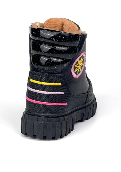 Kız Çocuk Siyah Içi Kürklü Termo Taban Suya Soğuğa Dayanıklı Günlük Rahat Bot fırsatları