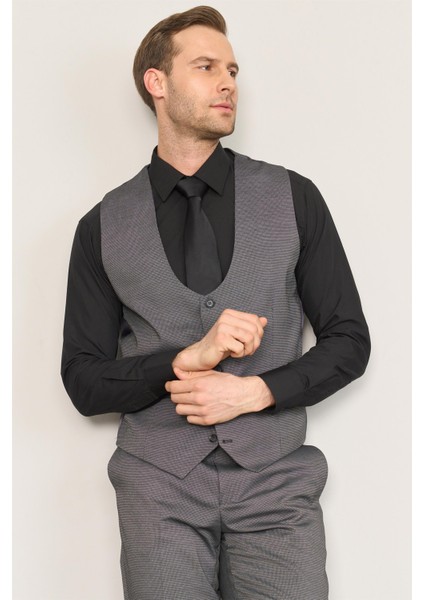 Kagi Siyah Erkek Pamuk Polyester Sparta Yelekli Takım indirimleri
