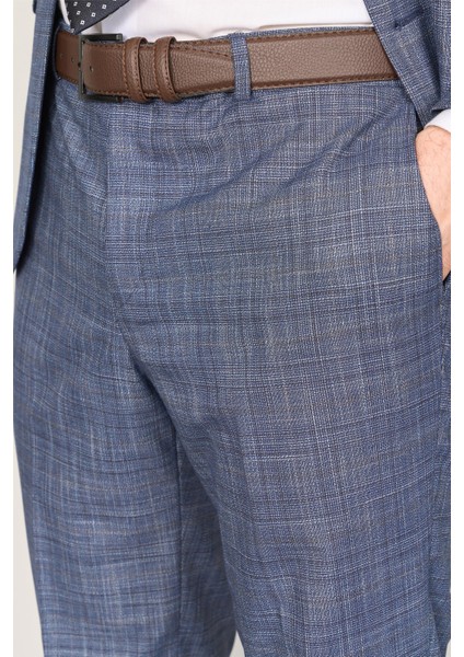 9120 Erkek Mono Yaka Slim Fit Takım Elbise Açık Lacivert fırsatları