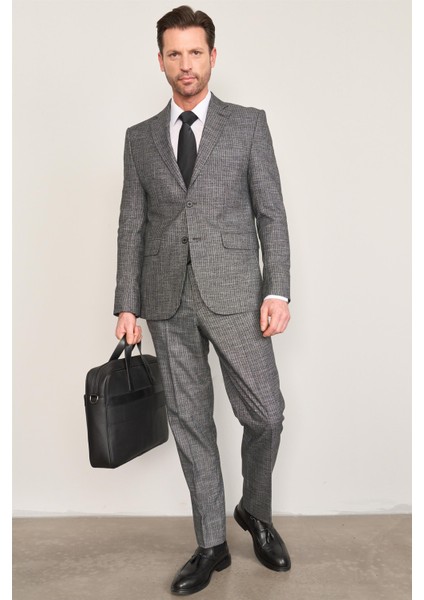 9121 Erkek Mono Yaka Slim Fit Takım Elbise Siyah fiyatları