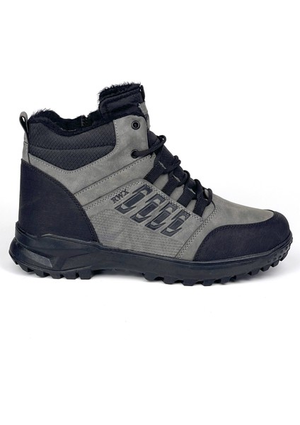 Erkek Füme Fermuarlı Bağcıklı Outdoor Suya Soğuğa Dayanıklı Rahat Içi Kürklü Trekking Kışlık Bot fiyatları