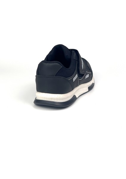 Kadın Siyah Beyaz Bağcıksız Cırtlı Hafif Rahat Günlük Sneaker Spor Ayakkabı indirimleri