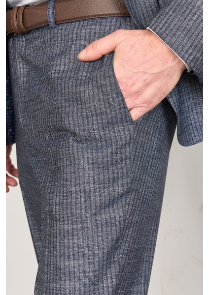 9121 Erkek Mono Yaka Slim Fit Takım Elbise Açık Lacivert fırsatları