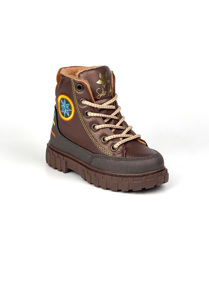 Erkek Çocuk Kahve Turkuaz Içi Kürklü Termo Taban Suya Soğuğa Dayanıklı Günlük Rahat Bot fiyatları