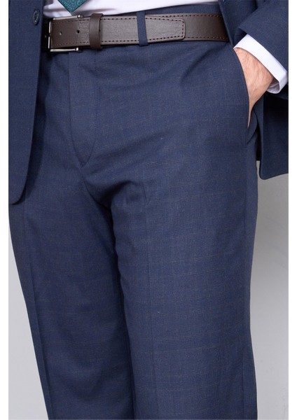9119 Erkek Mono Yaka Slim Fit Takım Elbise Lacivert fırsatları