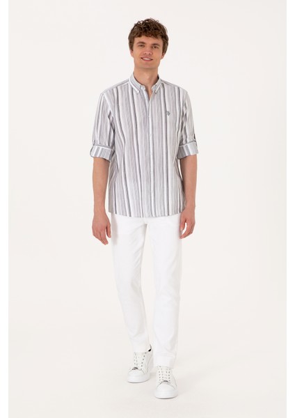 Erkek Antrasit Gömlek Desenli 50306331-VR006 fırsatları