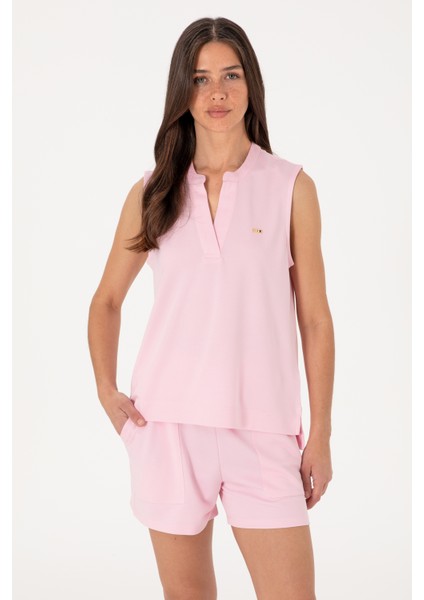 Kadın Açık Pembe Tişört 50306736-VR078