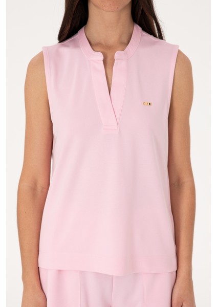 Kadın Açık Pembe Tişört 50306736-VR078