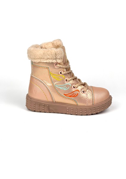 Kız Çocuk Pudra Içi Kürklü Termo Taban Suya Soğuğa Dayanıklı Günlük Rahat Bot modelleri