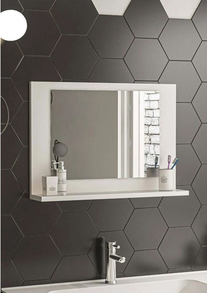 60 x 45 Lavabo Aynası Raflı Wc-Banyo Tr