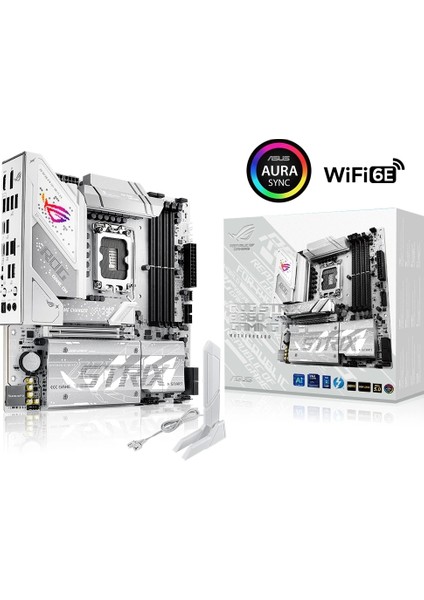 ROG Strix B860-G Gaming WIFI DDR5 9066Mhz (OC) M.2 1851p mATX Anakart