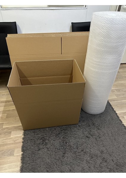 Aybaş Kağıtçılık Ambalaj ve Org. Tic. Ltd. Şti. Kutu Boş Karton 60X40X40 Orta Boy 5 Li Adet 60 x 40