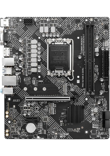 Pro H610M-G DDR4 3200MHz (OC) M.2 1700p mATX Anakart