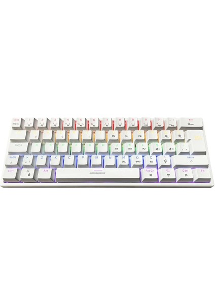 GB-G11 GHOST Rainbow Beyaz Mekanik Gaming Klavye
