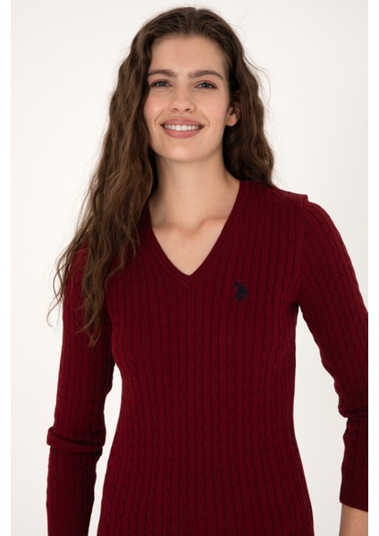 Kadın Bordo Kazak /triko 50313625-VR014 fiyatları