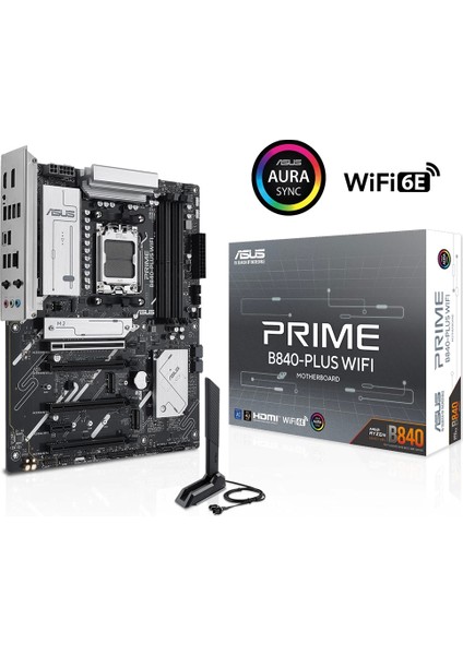 Prime B840 Plus WIFI DDR5 7600Mhz (OC) M.2 AM5 ATX Anakart