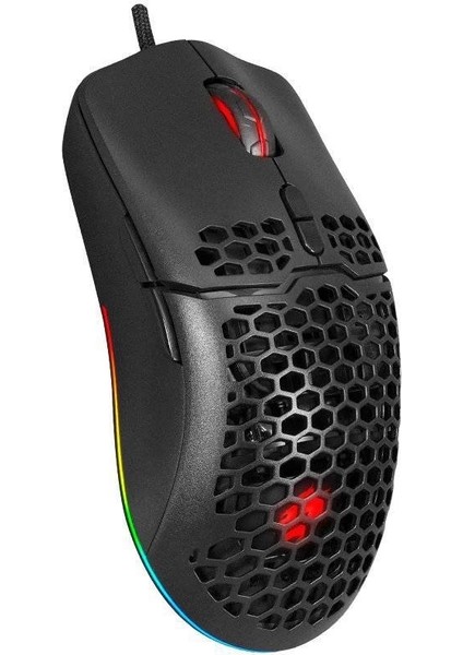 M700 Air Force RGB 10000 DPI Hafif Siyah Gaming Mouse
